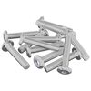 vidaXL Hlavov&yacute; z&aacute;mkov&yacute; &scaron;roub 2647 pcs Stř&iacute;brn&aacute; Ocel