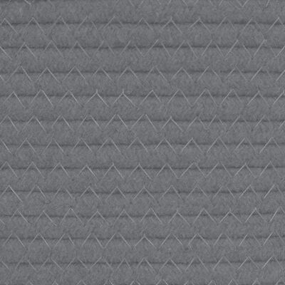 vidaXL Úložný koš šedý a bílý Ø 38 x 46 cm bavlna