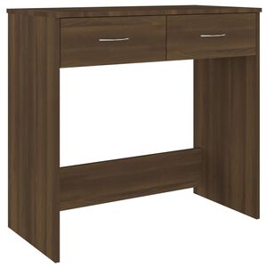 vidaXL Psac&iacute; stůl hněd&yacute; dub 80 x 40 x 75 cm kompozitn&iacute; dřevo
