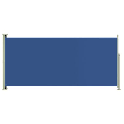 vidaXL Zatahovací boční markýza 140 x 300 cm modrá