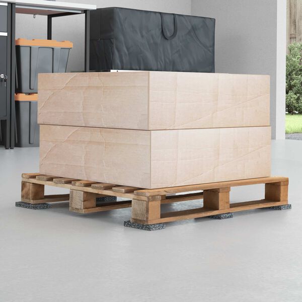 vidaXL Gumový válec Černá Guma