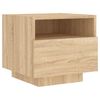 vidaXL Noční stolek s LED osvětlením dub sonoma 40 x 39 x 37 cm