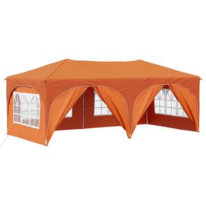 vidaXL P&aacute;rty stan s v&yacute;suvn&yacute;m st&aacute;nkem 575 x 288 x 245 cm Oranžov&aacute;