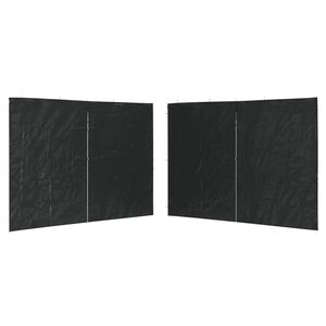vidaXL Boční stěna k party stanu 2 ks se zipem PE antracitová