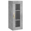 vidaXL Skř&iacute;ň highboard betonově &scaron;ed&aacute; 34,5x34x180 cm kompozitn&iacute; dřevo