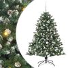 vidaXL Uměl&yacute; v&aacute;nočn&iacute; stromeček Zelen&aacute; 150 cm PVC, plast a ocel