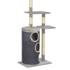 vidaXL &Scaron;krabadlo pro kočky se sisalov&yacute;mi sloupky &scaron;ed&eacute; 260 cm