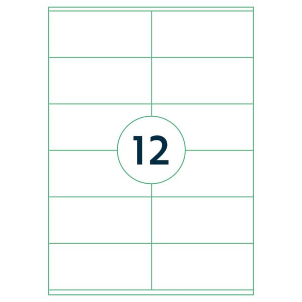 rillprint Samolepic&iacute; etikety 105 x 48 mm 1 000 archů b&iacute;l&eacute;