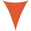 vidaXL St&iacute;nic&iacute; plachta 160 g/m&sup2; troj&uacute;heln&iacute;k oranžov&aacute; 3 x 4 x 4 m HDPE