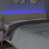 vidaXL Čelo postele s LED kr&eacute;mov&eacute; 180x5x78/88 cm textil