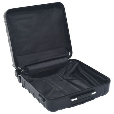 vidaXL Sada skořepinových kufrů na kolečkách 2 ks černá ABS