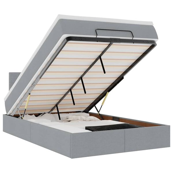 vidaXL Osmansk&yacute; postel s matrac&iacute; světle &scaron;ed&aacute; 120x200 cm textil