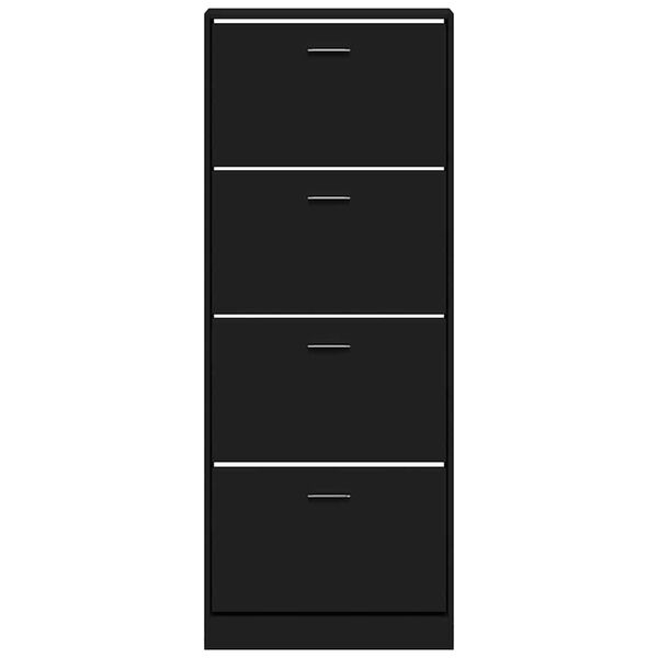 vidaXL Botn&iacute;k čern&yacute; 59x17x150 cm kompozitn&iacute; dřevo