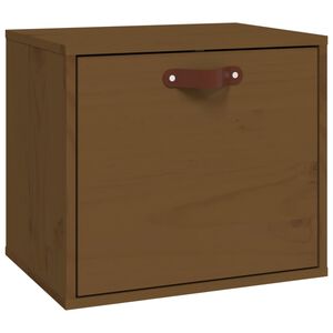 vidaXL N&aacute;stěnn&aacute; skř&iacute;ňka medově hněd&aacute; 40x30x35 cm masivn&iacute; borov&eacute; dřevo