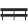 vidaXL Čelo postele čern&eacute; 204 x 3 x 81 cm masivn&iacute; borovice