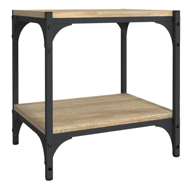 vidaXL TV skř&iacute;ňka dub sonoma 40 x 33 x 41 cm kompozitn&iacute; dřevo a ocel