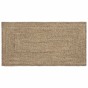 vidaXL Koberec do oblasti Přirozen&aacute; a čern&aacute; 80 x 150 cm juta