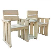 vidaXL 2místná zahradní lavice 150 cm impregnované borové dřevo