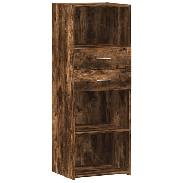 vidaXL Skř&iacute;ň highboard kouřov&yacute; dub 45 x 42,5 x 124 cm kompozitn&iacute; dřevo