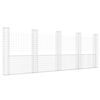 vidaXL Gabionov&yacute; ko&scaron; ve tvaru U s 5 sloupky železo 500 x 20 x 200 cm