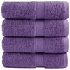 vidaXL Pr&eacute;miov&eacute; myc&iacute; utěrky SOLUND 4 ks fialov&eacute; 30x30 cm 600 g/m&sup2;