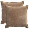 vidaXL Povlak na pol&scaron;t&aacute;ř 2 pcs HOUTEN Hněd&aacute; 60 x 60 cm