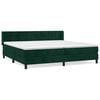 vidaXL Box spring postel s matrac&iacute; tmavě zelen&aacute; 200x200 cm samet