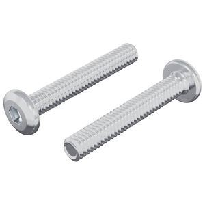 vidaXL Z&aacute;mkov&yacute; &scaron;roub Jednobarevn&yacute; 2 pcs Stř&iacute;brn&aacute; M6 x 35 mm Ocel