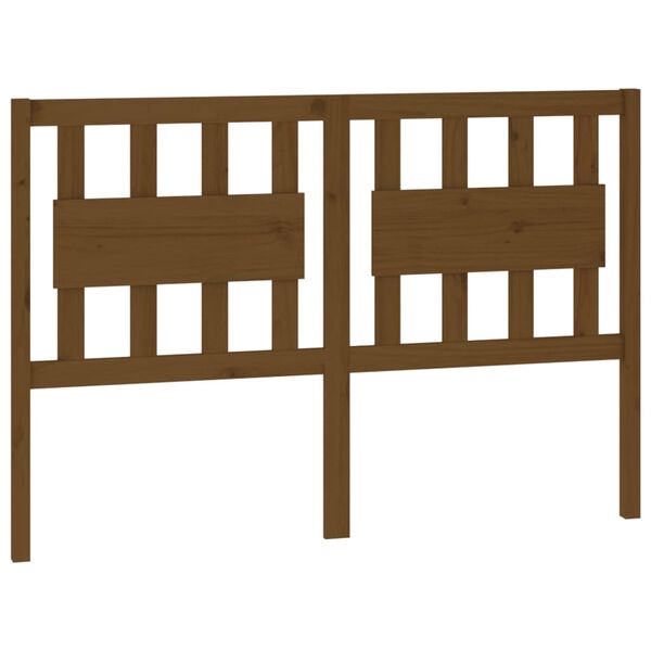 vidaXL Čelo postele medově hnědé 125,5 x 4 x 100 cm masivní borovice