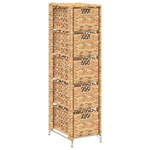 vidaXL Komoda s 5 ko&scaron;&iacute;ky, 25,5 x 37 x 100 cm, vodn&iacute; hyacint