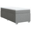 vidaXL Box spring postel s matrac&iacute; světle &scaron;ed&yacute; 100 x 200 cm textil