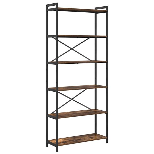 vidaXL Knihovna Kouřov&yacute; dub 40 x 30 x 85 cm kompozitn&iacute; dřevo