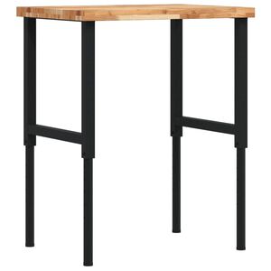 vidaXL Pracovn&iacute; stůl 80 x 60 x (73&ndash;99,5) cm masivn&iacute; ak&aacute;cie obd&eacute;ln&iacute;kov&yacute;