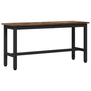 vidaXL J&iacute;deln&iacute; lavička 100 x 32,5 x 48,5 cm Inžen&yacute;rsk&eacute; dřevo a ocel