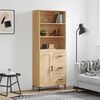 vidaXL Skř&iacute;ň highboard dub sonoma 69,5 x 34 x 180 cm kompozitn&iacute; dřevo