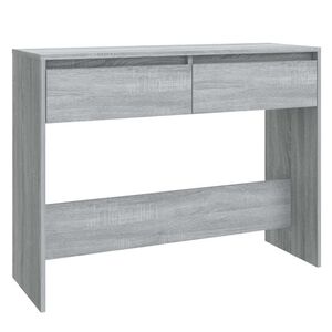 vidaXL Konzolov&yacute; stolek &scaron;ed&yacute; sonoma 100x35x76,5 cm kompozitn&iacute; dřevo
