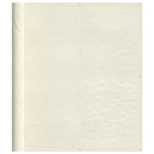 vidaXL Balkonová zástěna krémová 120 x 1 000 cm 100% polyester oxford