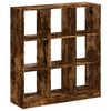 vidaXL Knihovna kouřov&yacute; dub 102 x 32 x 108 cm kompozitn&iacute; dřevo
