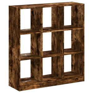 vidaXL Knihovna kouřov&yacute; dub 102 x 32 x 108 cm kompozitn&iacute; dřevo