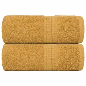 vidaXL Ručn&iacute;ky FROGN 2 ks zlat&eacute; 30x30 cm 360 g/m&sup2;