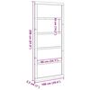 vidaXL Barn Door Přírodní 100 x 208 cm Masivní borové dřevo