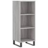 vidaXL Skř&iacute;ň highboard &scaron;ed&aacute; sonoma 34,5 x 34 x 180 cm kompozitn&iacute; dřevo