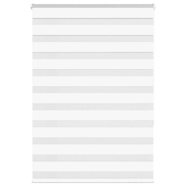 vidaXL Zebra roleta b&iacute;l&aacute; 110x150 cm &scaron;&iacute;řka l&aacute;tky 105,9 cm polyester