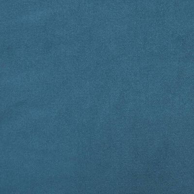 vidaXL Pohovka s polštáři 2místná modrá samet