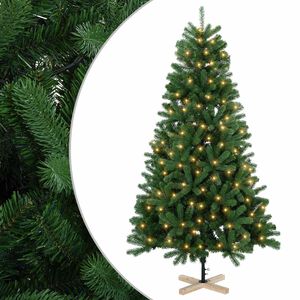 vidaXL Uměl&yacute; v&aacute;nočn&iacute; stromeček 120 cm 150 LED Tepl&aacute; b&iacute;l&aacute; PVC Zelen&aacute;