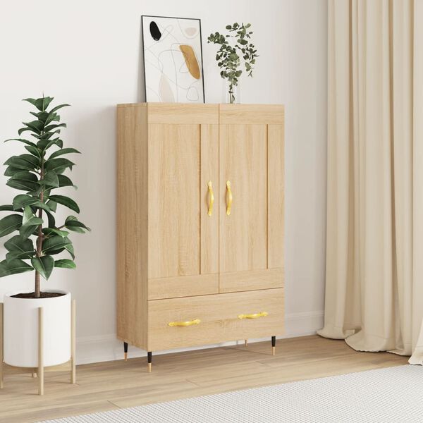 vidaXL Skř&iacute;ň highboard dub sonoma 69,5 x 31 x 115 cm kompozitn&iacute; dřevo