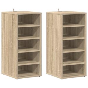 vidaXL Botn&iacute;ky 2 ks dub sonoma 31,5 x 35 x 70 cm kompozitn&iacute; dřevo