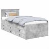 vidaXL Daybed Betonově &scaron;ed&aacute; a čern&aacute; 100 x 200 cm Kompozitn&iacute; dřevo