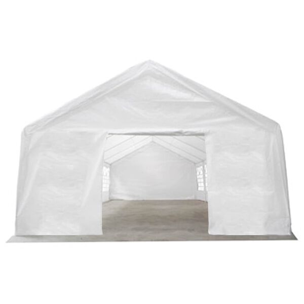 vidaXL Stanov&yacute; materi&aacute;l bez r&aacute;mu B&iacute;l&yacute; 12 x 6 m PE