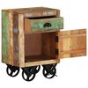 vidaXL Noční stolek na kolečkách 40x30x57 cm masivní recyklované dřevo